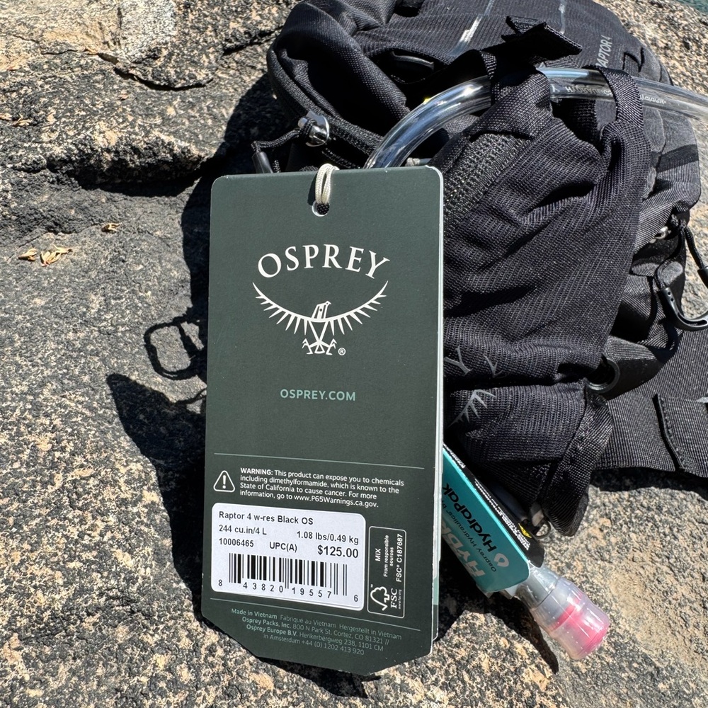 Osprey Black Hydration Backpack
